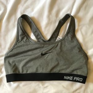Grey dry fit nike bra